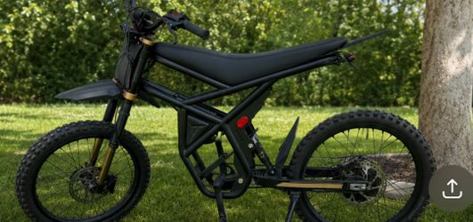 Black Electric Dirt Bike
