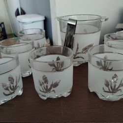 Ice Bucket w/ 6 Glasses