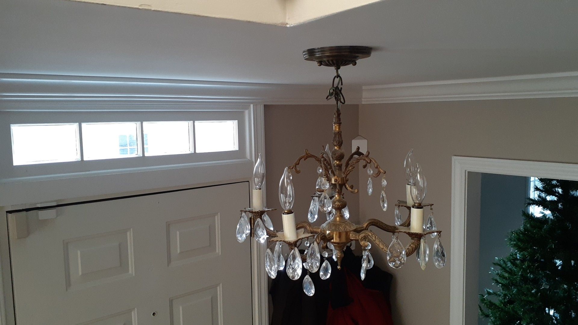 Vintage crystal chandelier