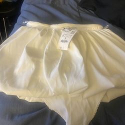 ZARA White Mini Skirt 