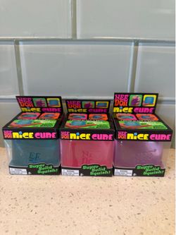 NeeDoh Nice Cube (pink, purple, blue) Authentic