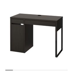 2 Black Brown Ikea Desks