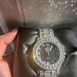 Moissanite Black Skeleton Fully Iced Out