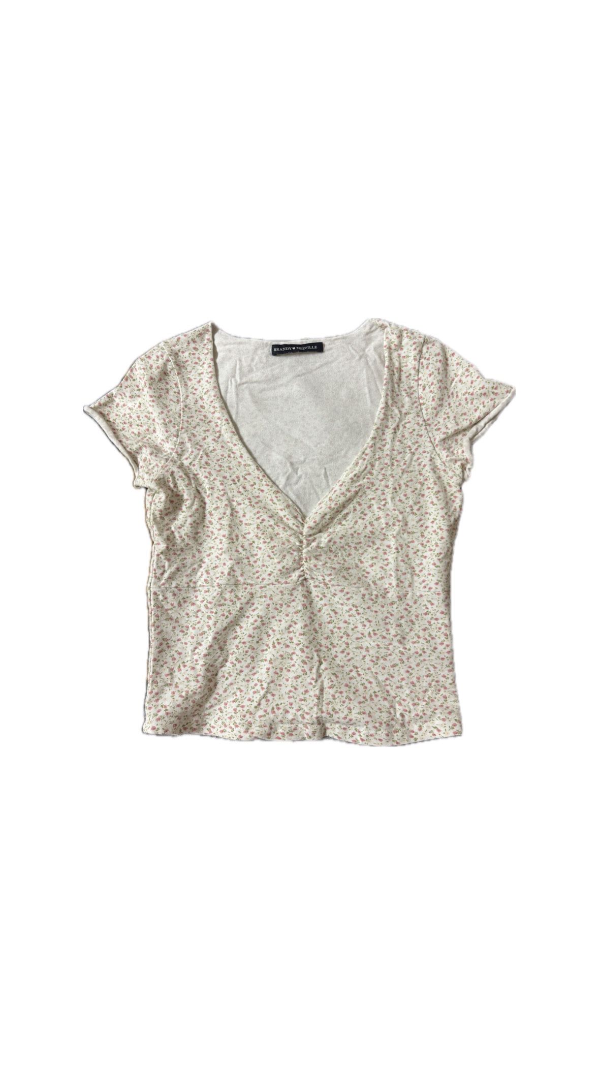 brandy melville floral gina top