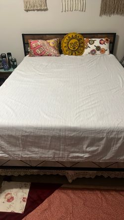 Queen bed with foam mattress