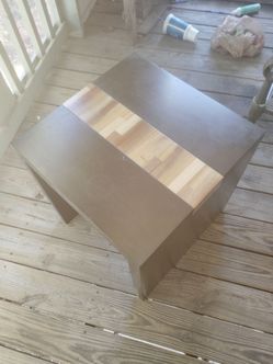 End table backslash coffee table