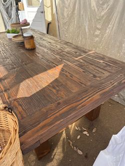 Farmhouse table handmade