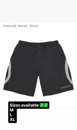 Supreme SS26’ week 13 Paneled Water Short Black Sizes M, L, & XL