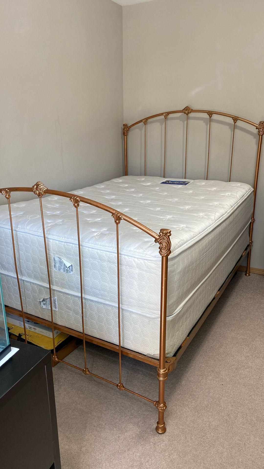Full size mattress, and box springs