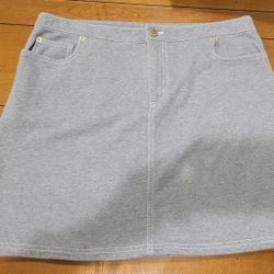Liz Claiborne Skirt Large Gray