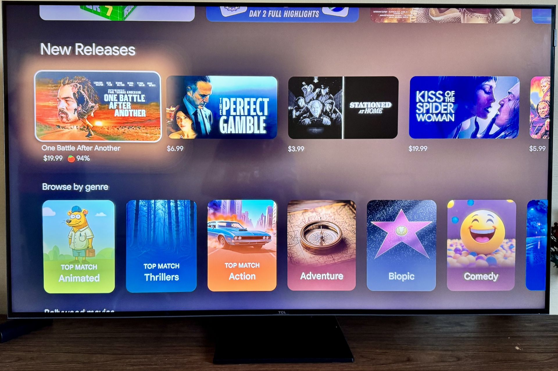 TCL 55” Mini LED QLED 4K HDR Smart Google TV with Stand 