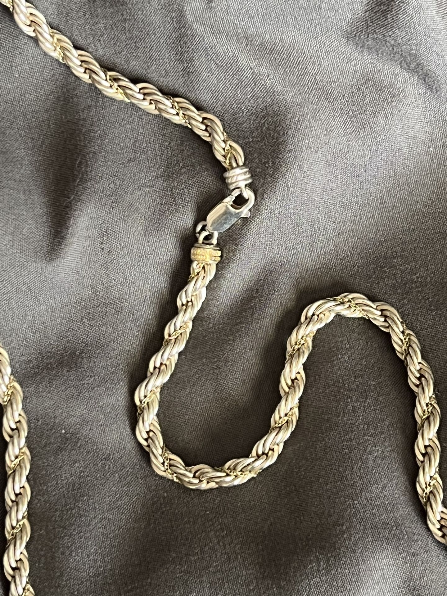 Precious precious silver/gold chain