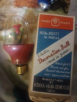 Decorative kokka hana denkyu  flower lightbulb very rare