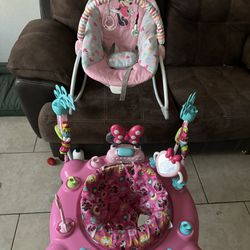 Disney Minnie Mouse Baby Jumper And Rocker/bouncer