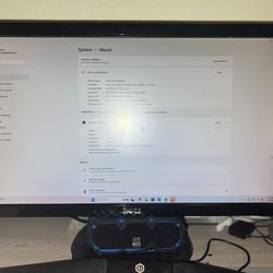 Complete Desktop Bundle: HP Pavilion PC, Altec Lansing Speaker, Dell Monitor, CyberPowerPC Keyboard & Mouse