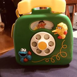 Vintage ILLCO Sesame Street Musical Telephone Hong Kong 