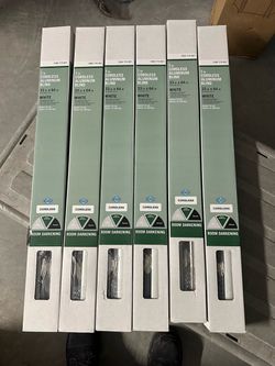 1-Inch Cordless Aluminum Blinds 33x64 White – 6 Pack
