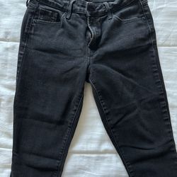 Old Navy Mid Rise Jean Black Skinny Women’s Jeans Size 6 