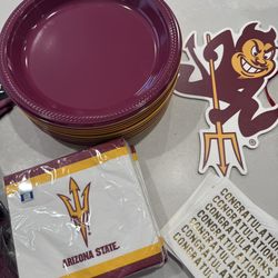 ASU Graduation party supplies /Deco