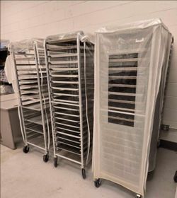 Commercial Bakery Sheet Pan Racks with Covers