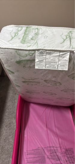 Toddler bed and mattress