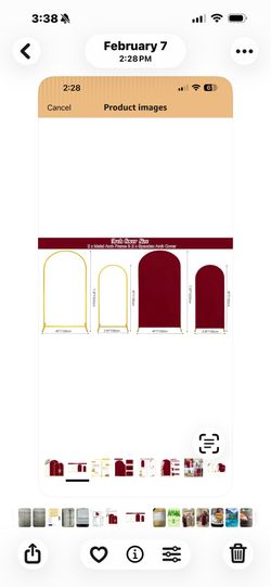 Wedding arch Burgundy color curtains