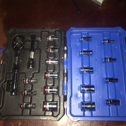 21pc  Kobalt 1/4 Drive Socket Set 