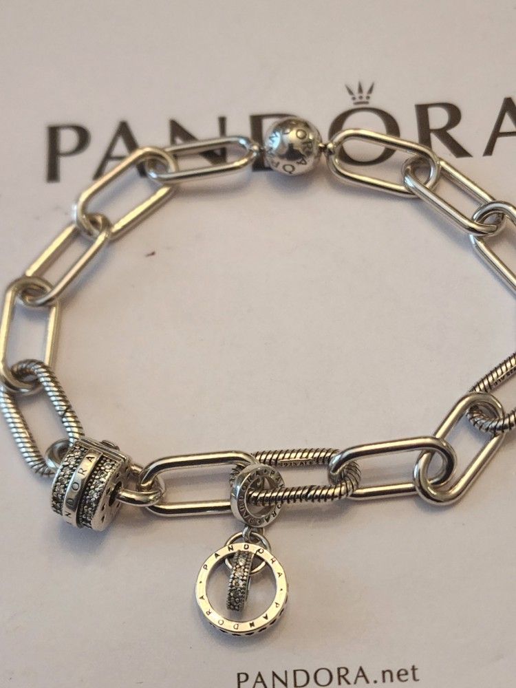Pandora Bracelet With Charms In Box