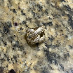 Snake Ring Moissanite 
