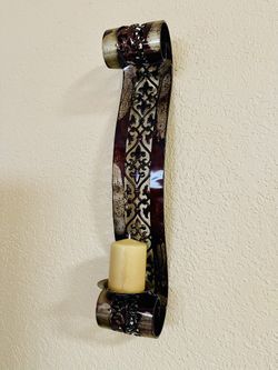 Wall Candle Holder (Set of 2)/ Set de Sostenedor de Velas de Pared (2)