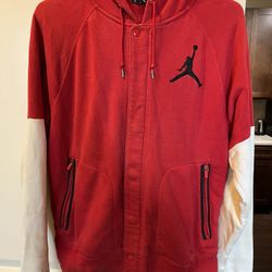 Nike Men's Air Jordan Big Logo Standard Fit Full Zip Hoodie Jacket