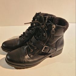 SO Hackberry Black Women's Ankle Boots (Size 7½M)