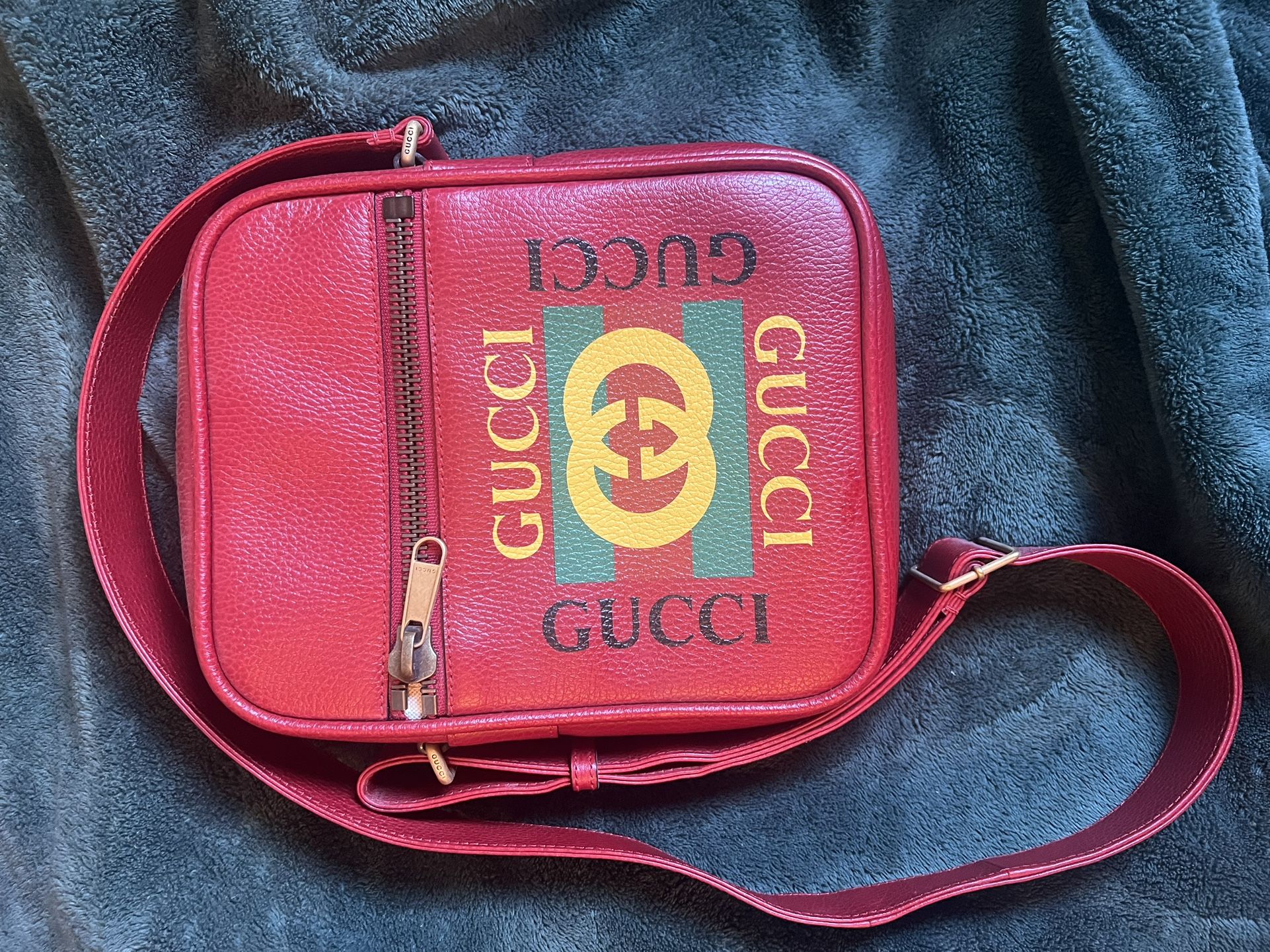 Red Messenger Gucci Bag