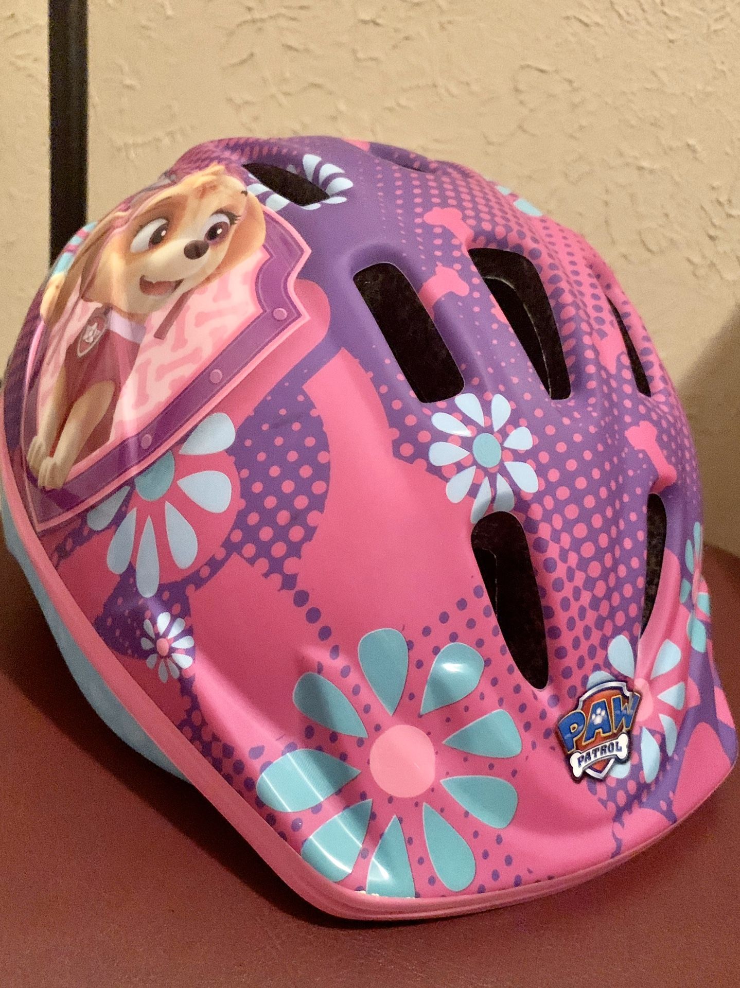 Paw Patrol girl bike helmet