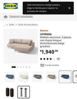 Beige Sectional Sofa with Chaise