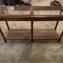 1970s Traditional Two-tiered Console Table