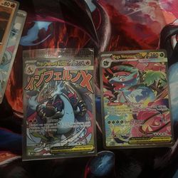 Mega Charizard EX and Mega Venusaur EX