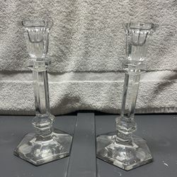Crystal / Glass Candlestick Holders