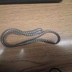 14k White Gold Cuban Link 65g obo