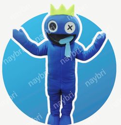 Blue Crown Monster Mascot Costume for Sale