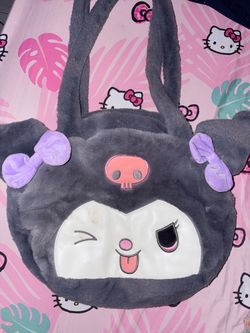 Kuromi Plush Tote Bag