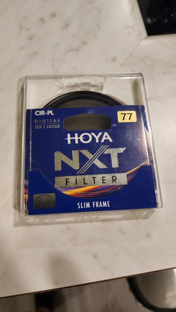 Hoya NXT 77mm Circular Polarizer Filter (CIR-PL) – Slim Frame – Great Condition