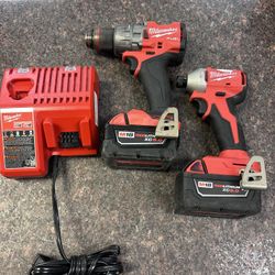 Milwaukee Fuel Hammer Driver & Brushless Impact Set 