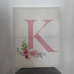 Wall Art - Letter K