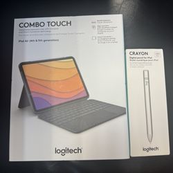 Logitech Combo Touch Keyboard & Logitech Crayon For iPad Air (4th And 5th Gen)