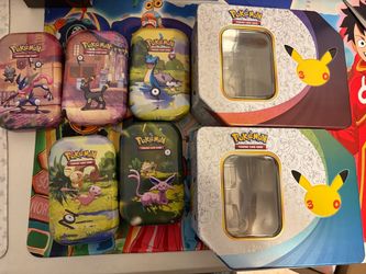 Pokémon empty tins on sale 🔥