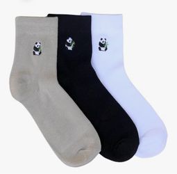Pulse Apparel Bamboo Socks Quarter-High 3 Pack - Simplistic Designs