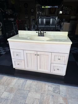 Bathroom Vanity with Sink and Faucet