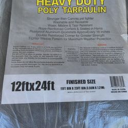 12x24 Silver Tarp