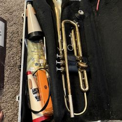 Vintage Bundy Trumpet With Case